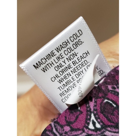 Apt. 9 Women's Purple Floral Polyester V-Neck Sleeveless Casual Top Blouse Large - Picture 10 of 11